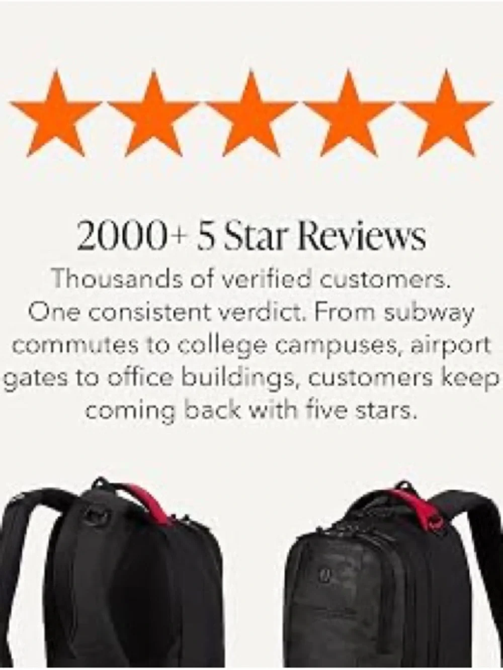 SWISSGEAR Cecil Laptop Backpack 27.3L, Fits 16-Inch Laptops, Black